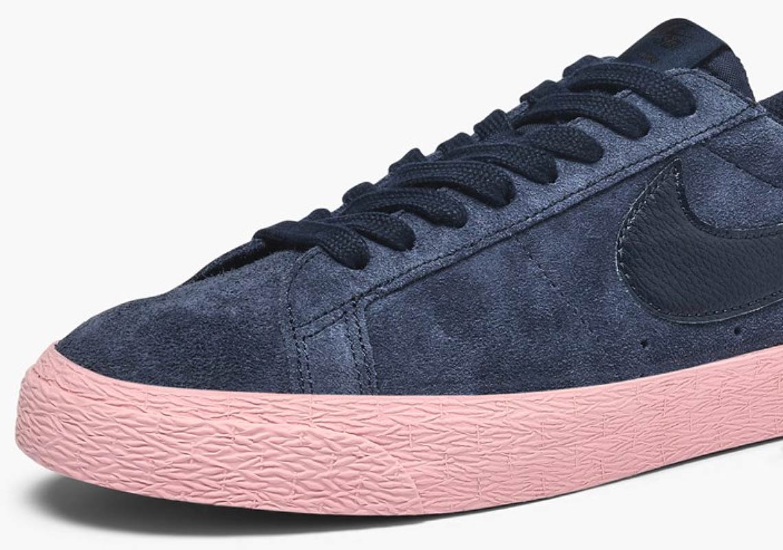 Nike Sb Zoom Blazer Low Navy Pink 864347 402 5