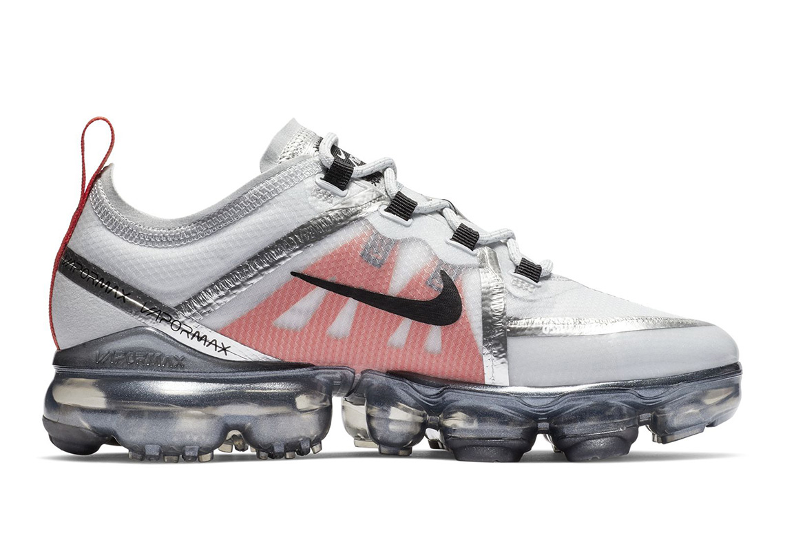 Nike Vapormax 2019 Gs Silver Red White 3