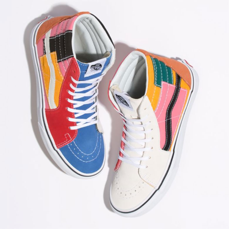 Vans Patchwork Sk8 Hi Multi White 1