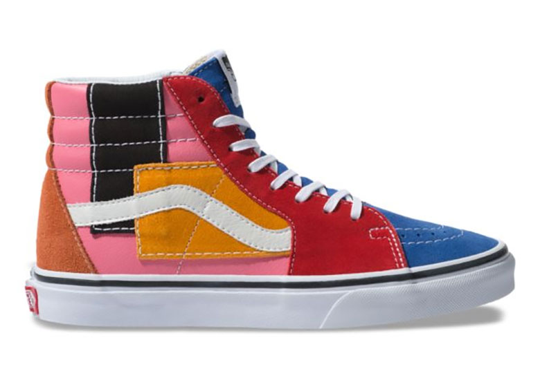 Vans Patchwork Sk8 Hi Multi White 5