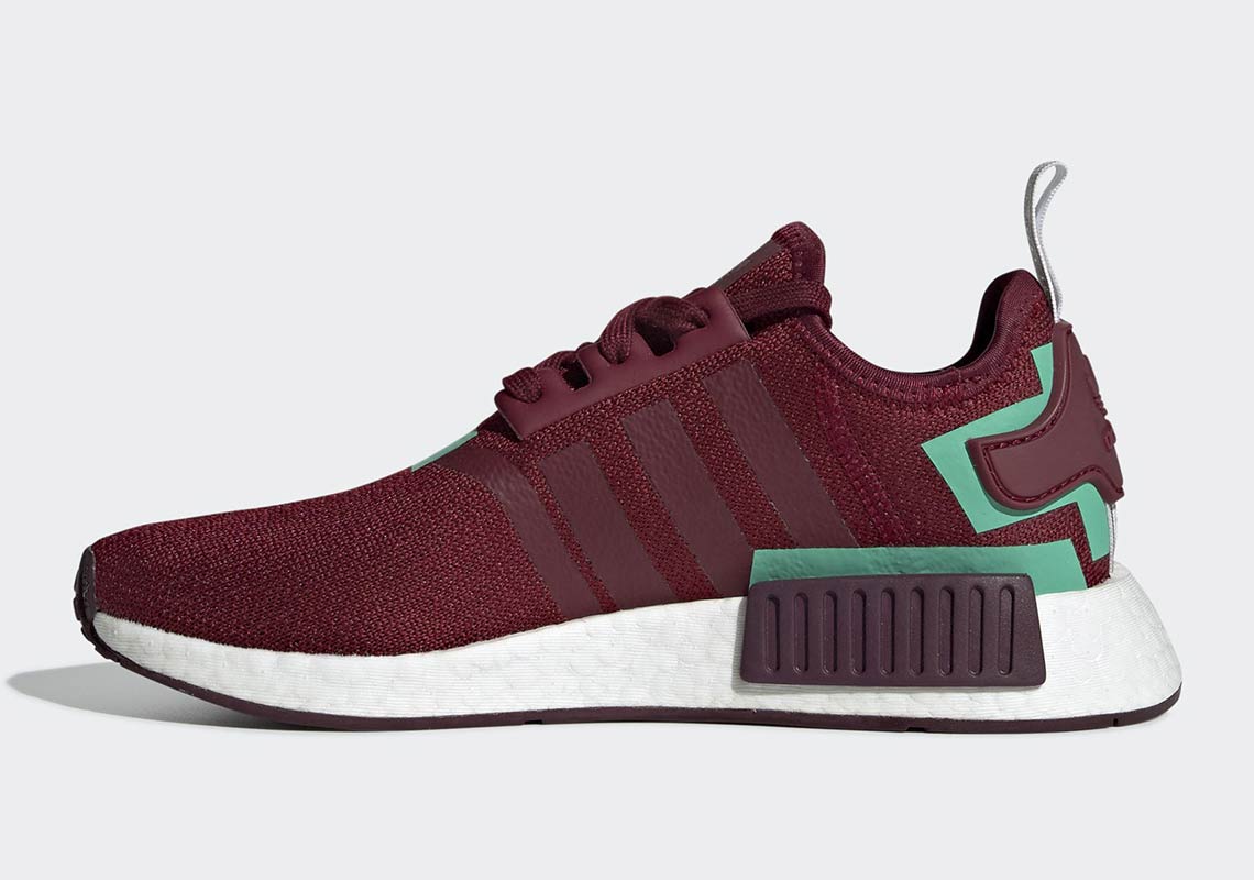 Adidas Nmd R1 Wmns Burgundy Bd8007 6