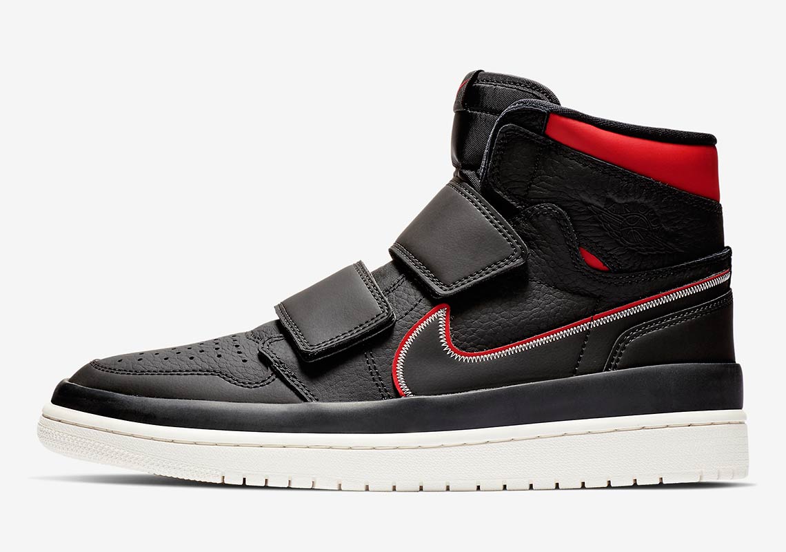 Air Jordan 1 High Double Strap Black Red Aq7924 016 6