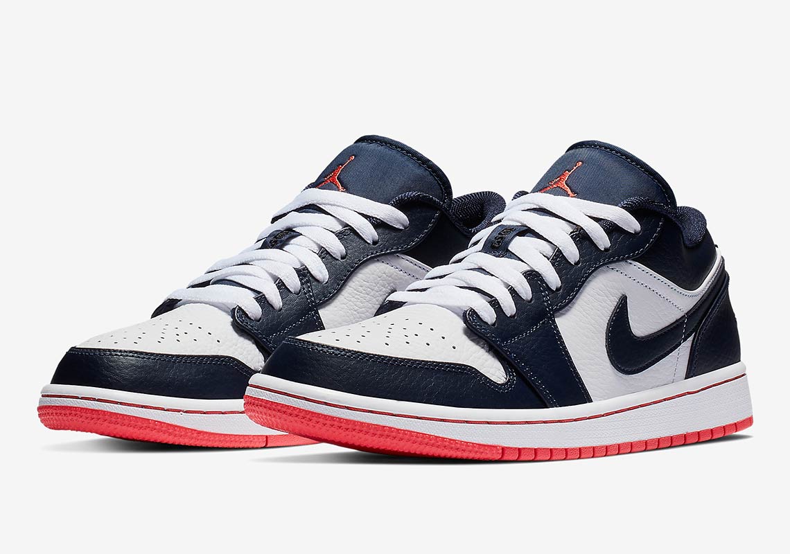 The Air Jordan 1 Low Retro Returns In Obsidian And Ember Glow