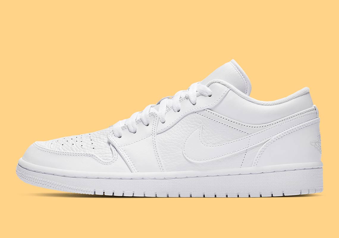 The Air Jordan 1 Low Arrives In Triple White