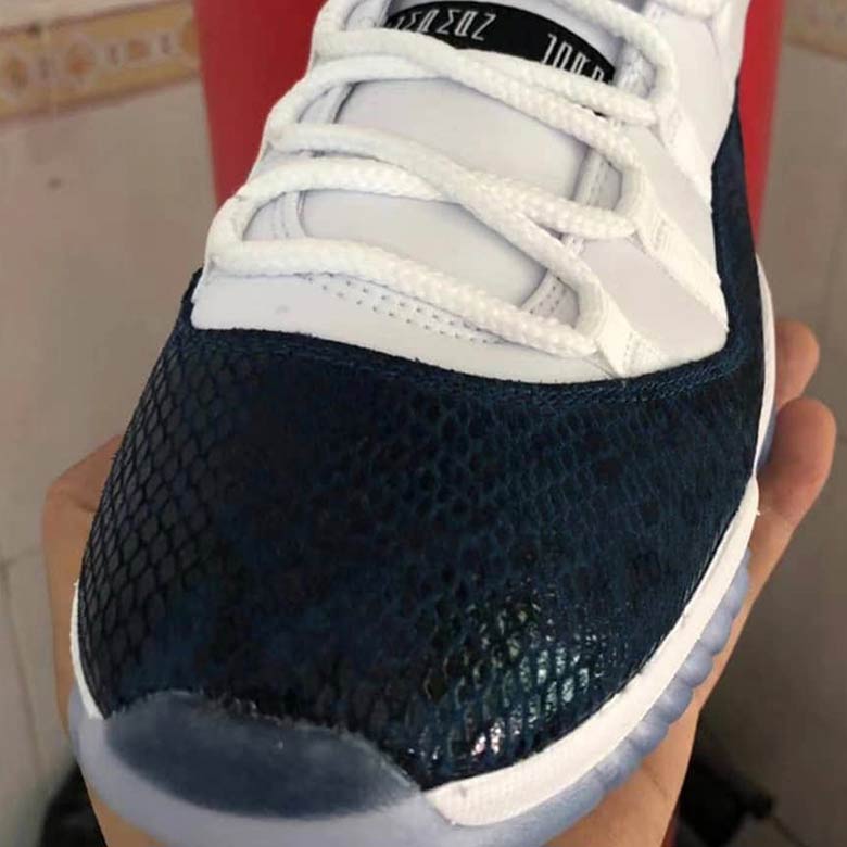 Air Jordan 11 Low Navy Snakeskin Release Info 5