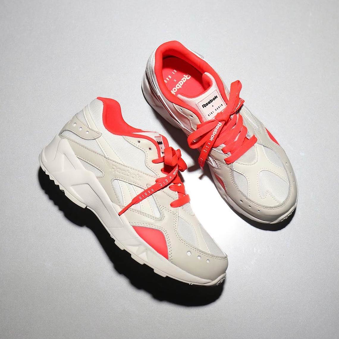 Gigi Hadid Reebok Aztrek White Red 1