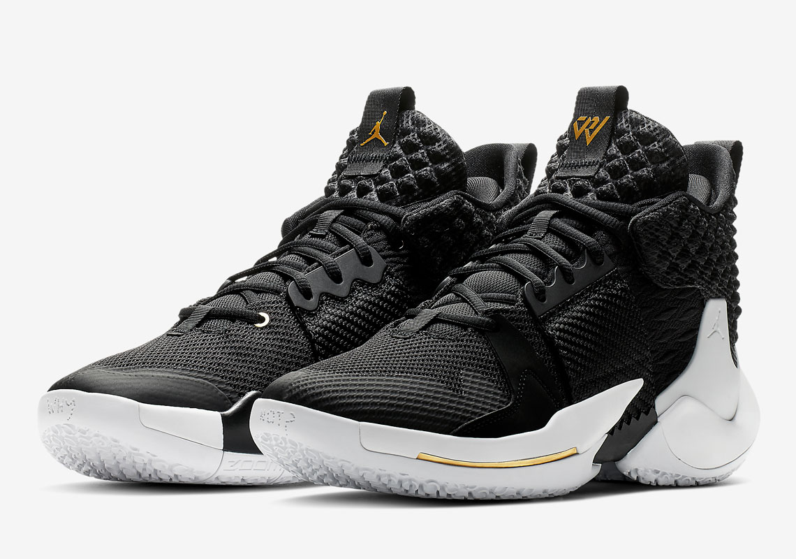 Jordan Why Not Zer0.2 The Family Black White Gold