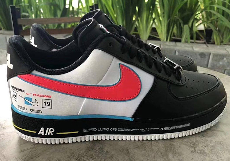 Nike's Overbranded Theme Appears On Racing-Inspired Air Force 1
