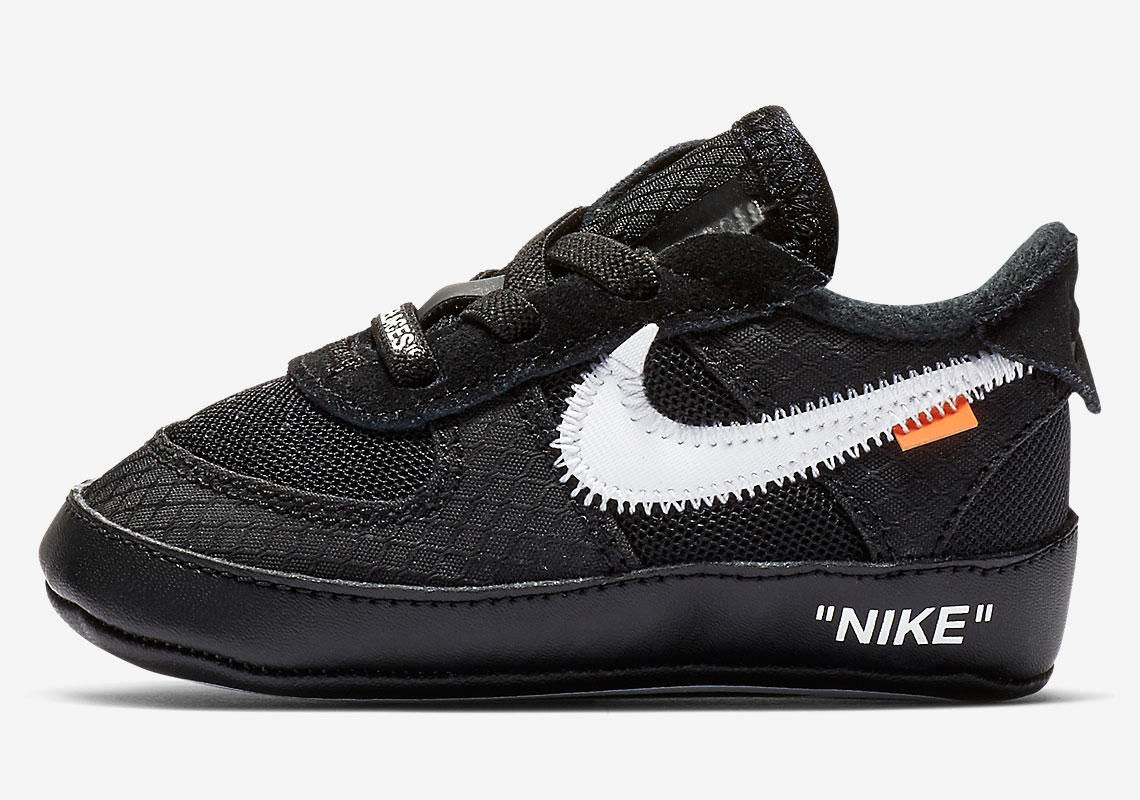 Nike Air Force 1 Off White Toddler Black Bv0854 001