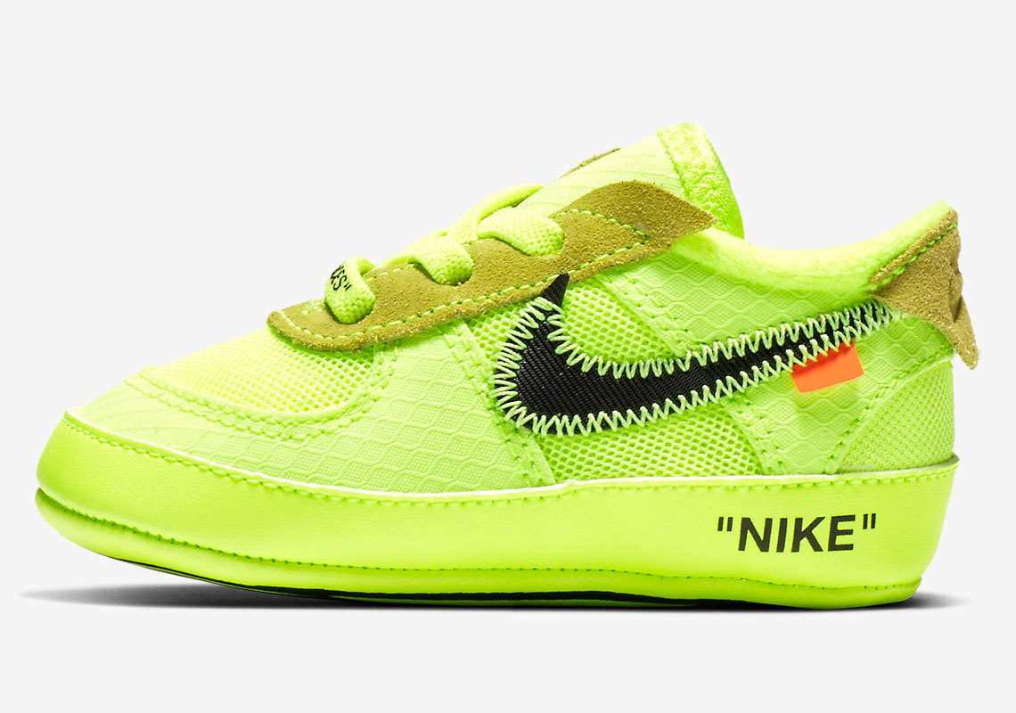 Nike Air Force 1 Off White Toddler Volt Bv0854 700 1