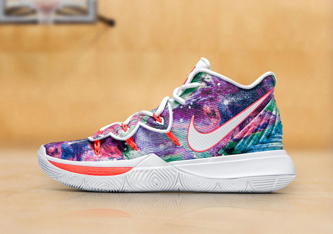 Kyrie Irving's Debuts Nike Kyrie 5 "Neon Blends" PE