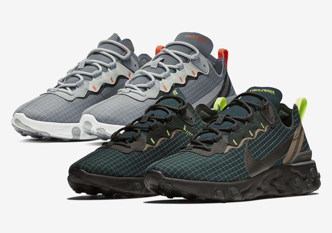 The Nike React Element 55 Appears In More Nylon Grid Uppers