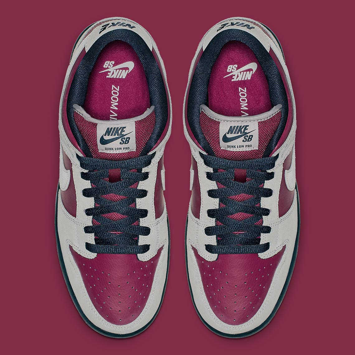 Nike Sb Dunk Low Maroon Grey Bq6817 001 5