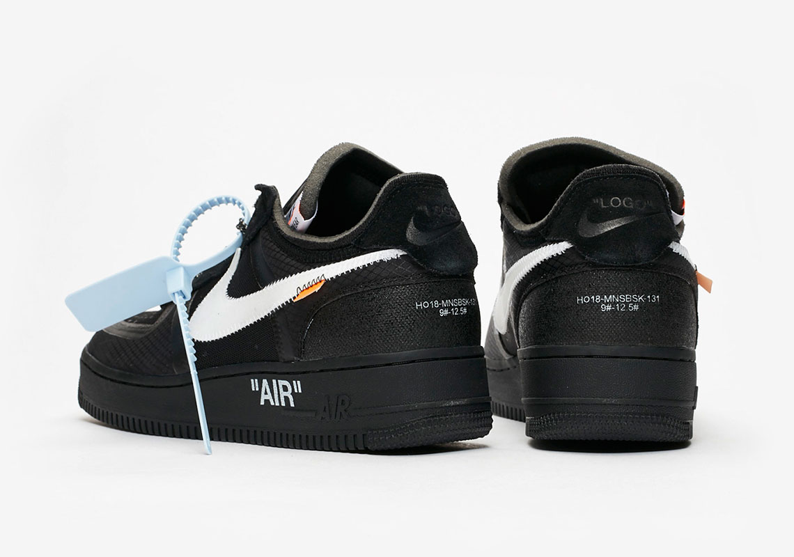 Off White Nike Air Force 1 Black Ao4606 001 2