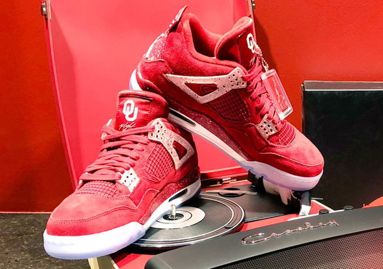 The Oklahoma Sooners Receive An Air Jordan 4 PE