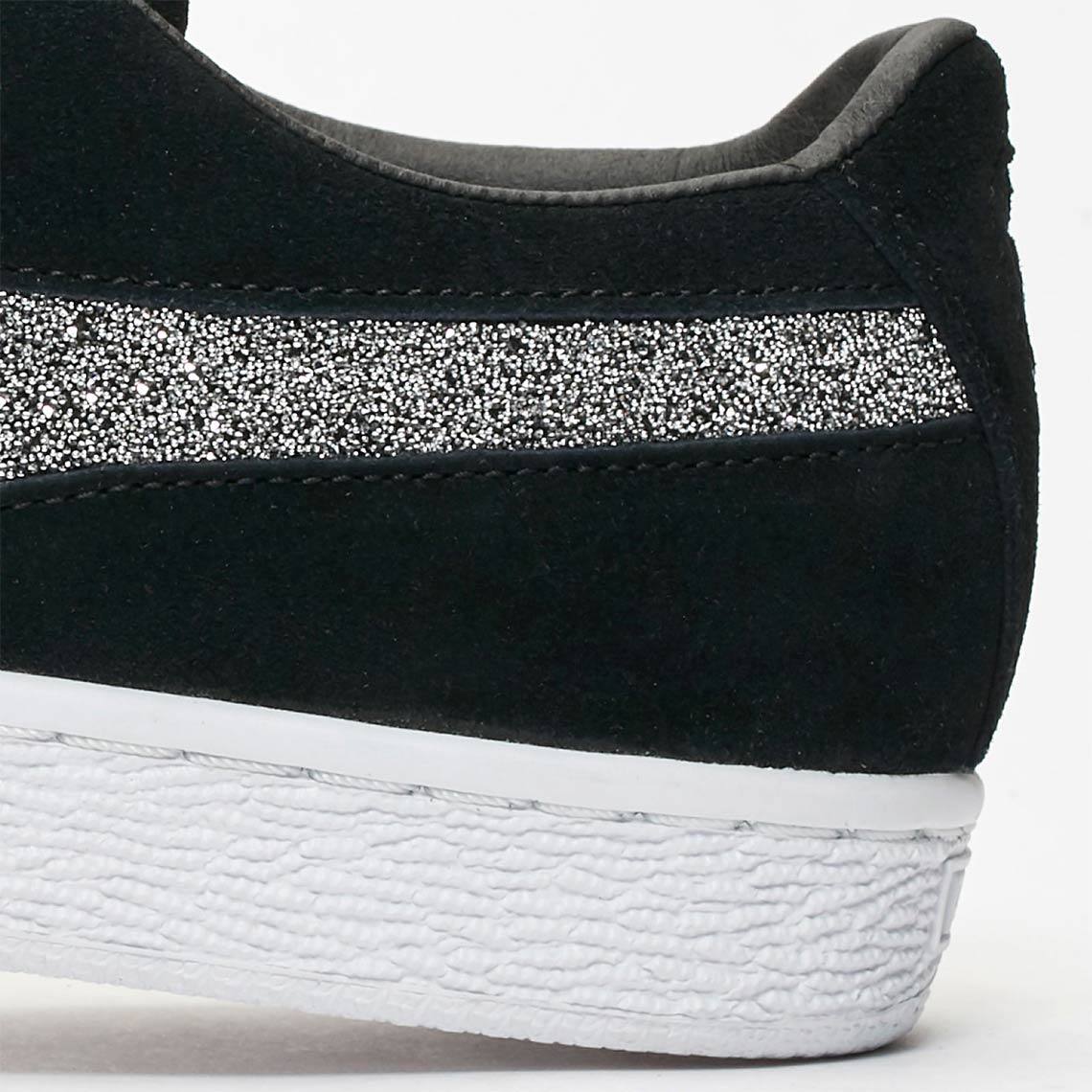 Puma Suede Swarovski Crystals Black Silver 3