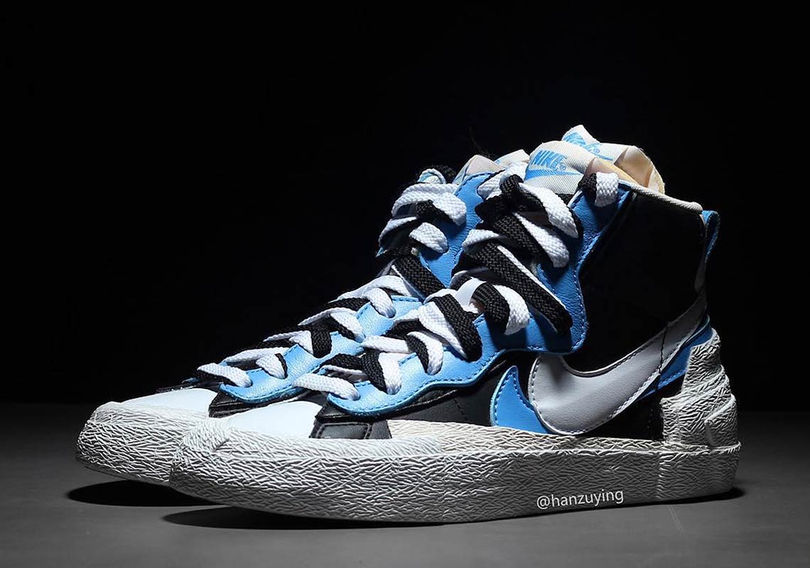 Sacai Nike Blazer White Blue Black Bv0072 001 10