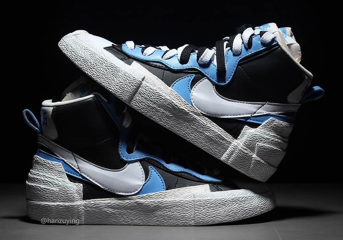 Sacai Nike Blazer White Blue Black Bv0072 001 5