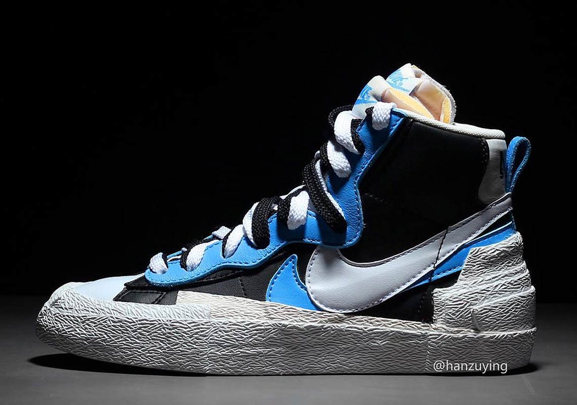 Sacai Nike Blazer White Blue Black Bv0072 001 6