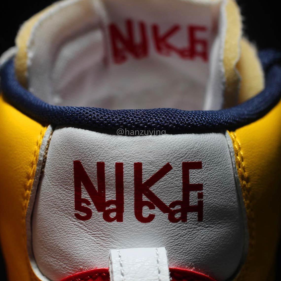 Sacai Nike Blazer Yellow Red Navy Bv0072 700 10