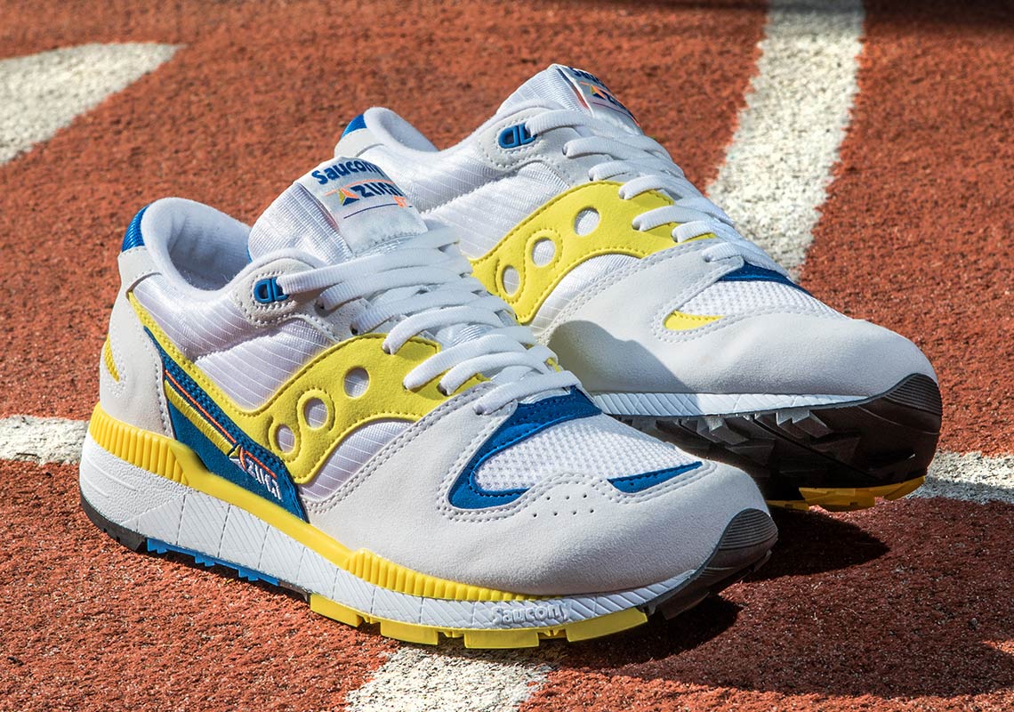 Saucony Azura White Blue Yellow 3