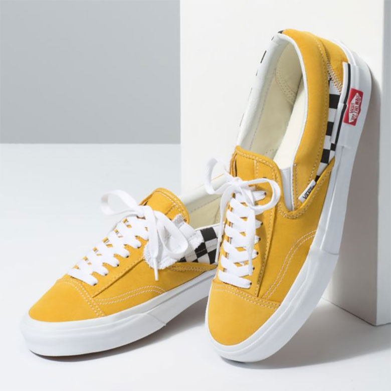 Vans Cut And Paste Slip On Cap Yellow 3