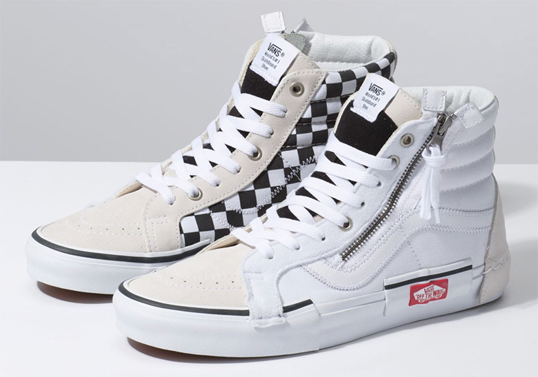 The Vans Sk8 Hi Re-issue "Deconstructed" Returns In White And Black