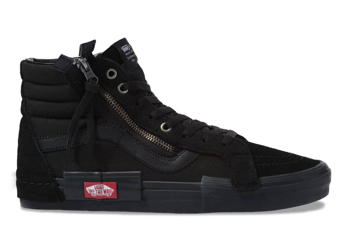 Vans Sk8 Hi Deconstructed Checkerboard Black 3