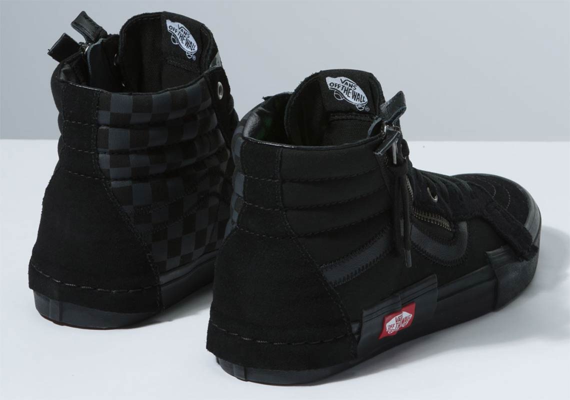 Vans Sk8 Hi Deconstructed Checkerboard Black 4