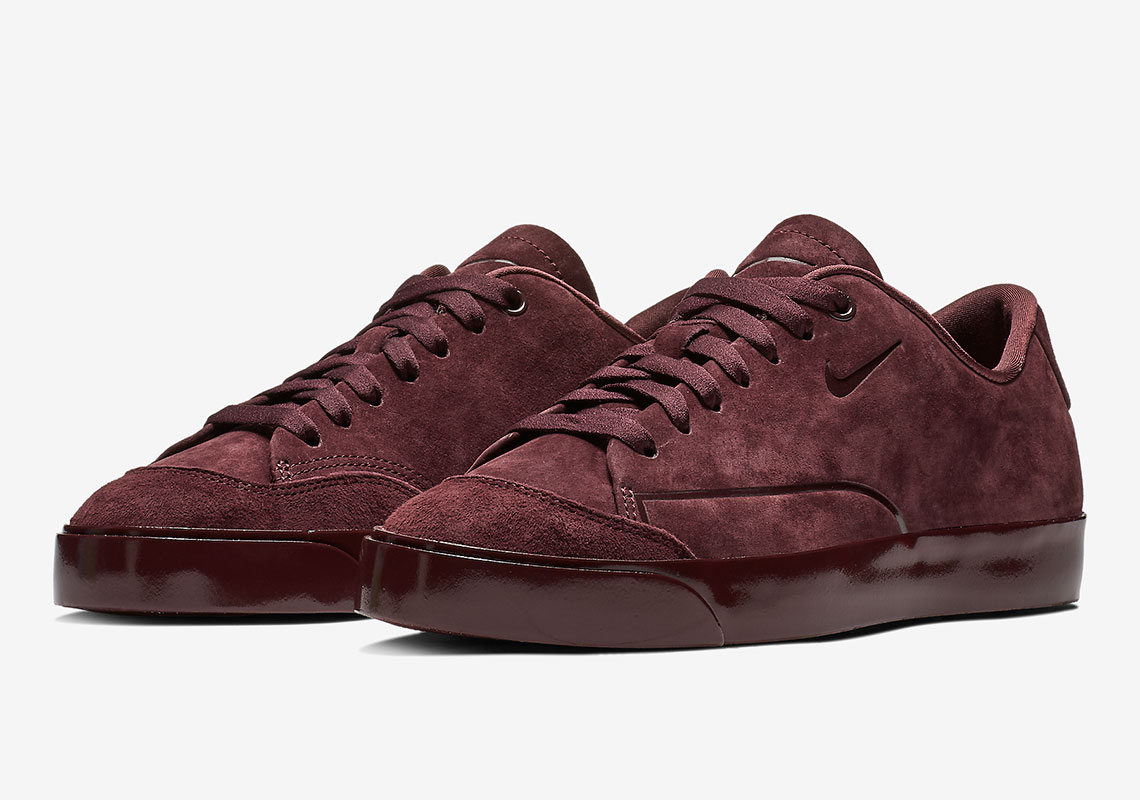 The Nike Blazer City Low For Women Arrives In Burgundy Suede