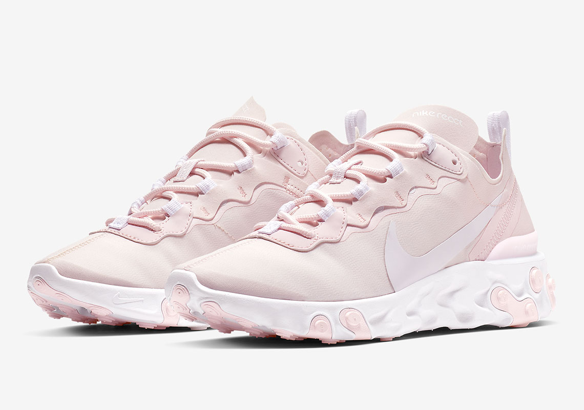 The Nike React Element 55 “Pale Pink” Is Available Now