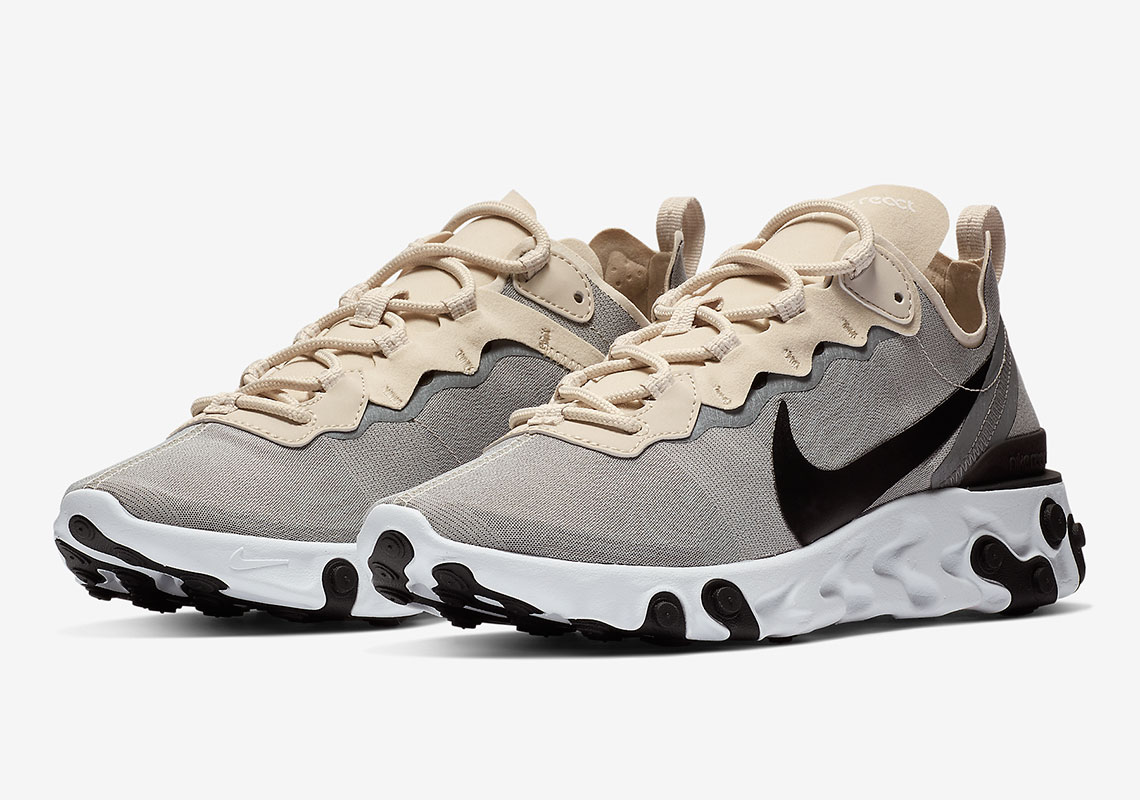 The Nike React Element 55 Comes Dressed In Pure Tonal Refinement