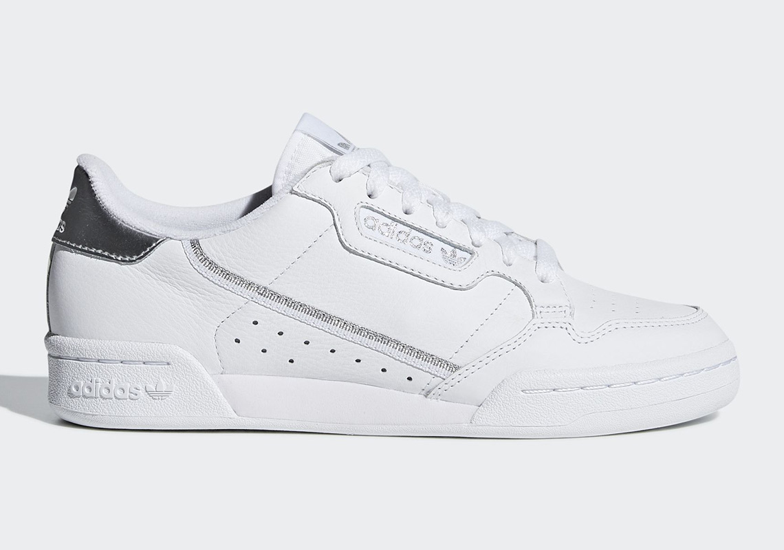 The adidas Continental 80 Is Back In White And Silver