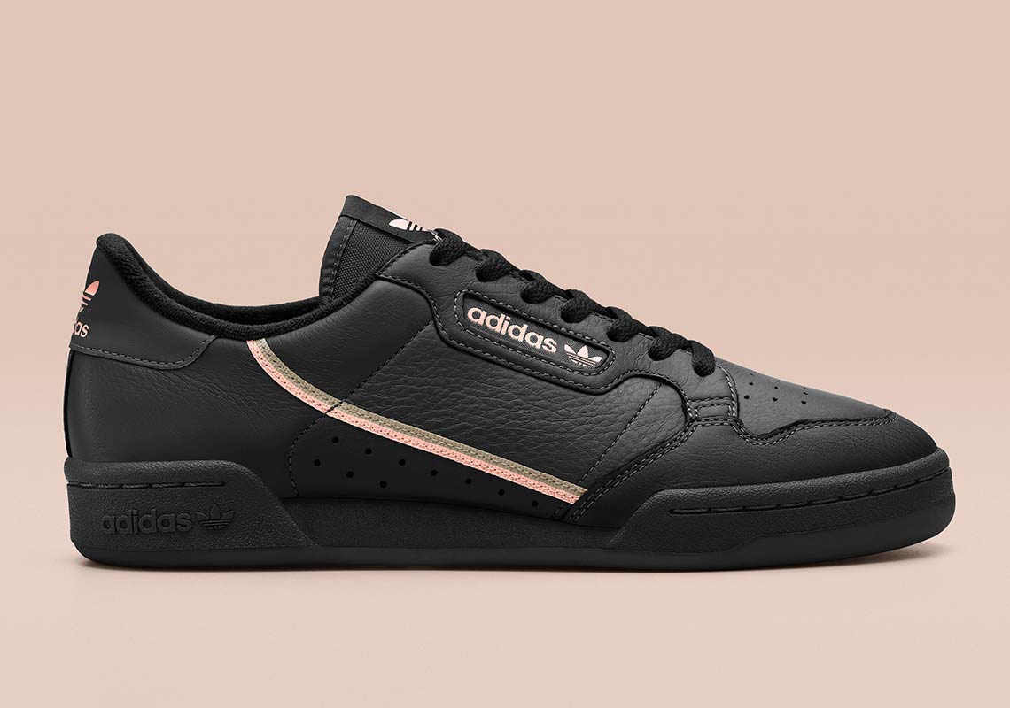 Adidas Continental 80 Black Pink Ee4349