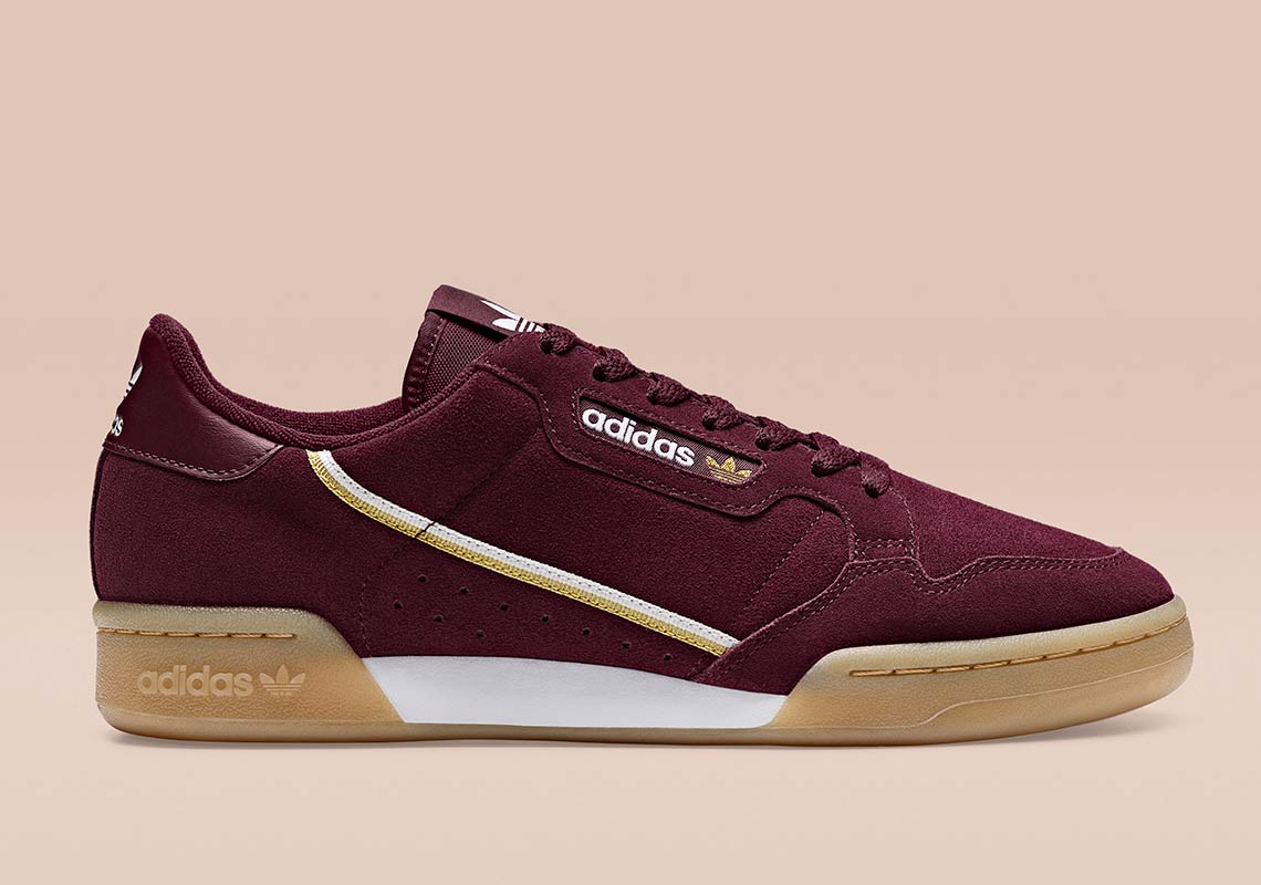 Adidas Continental 80 Burgundy Gum Bd7651