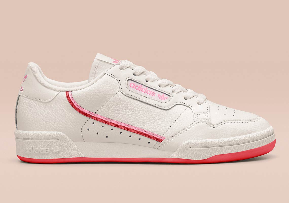 Adidas Continental 80 White Pink Ee3831
