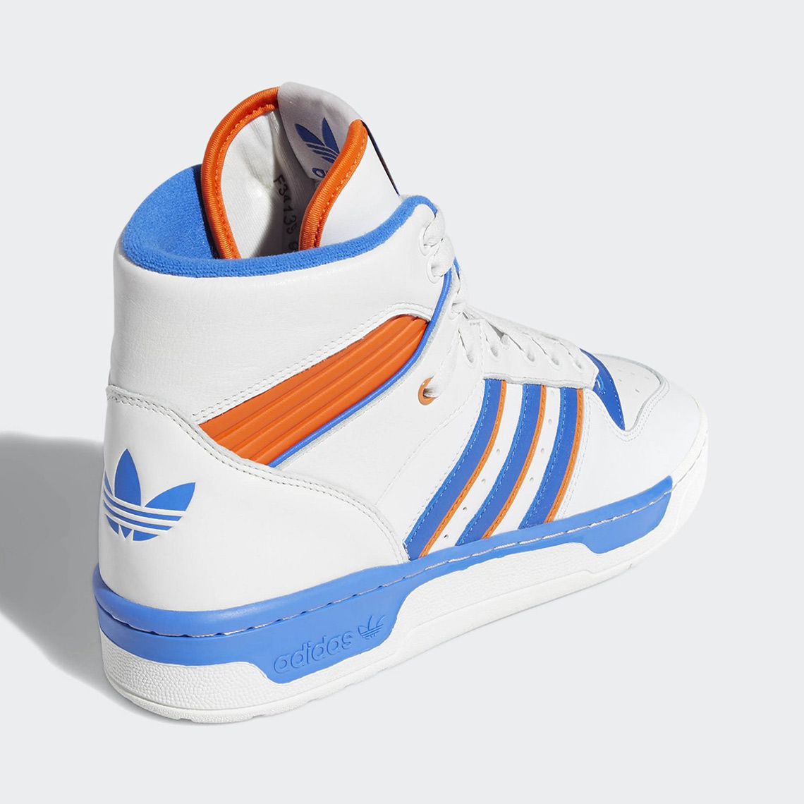 Adidas Rivalry Hi Knicks White Blue Orange F34139 3