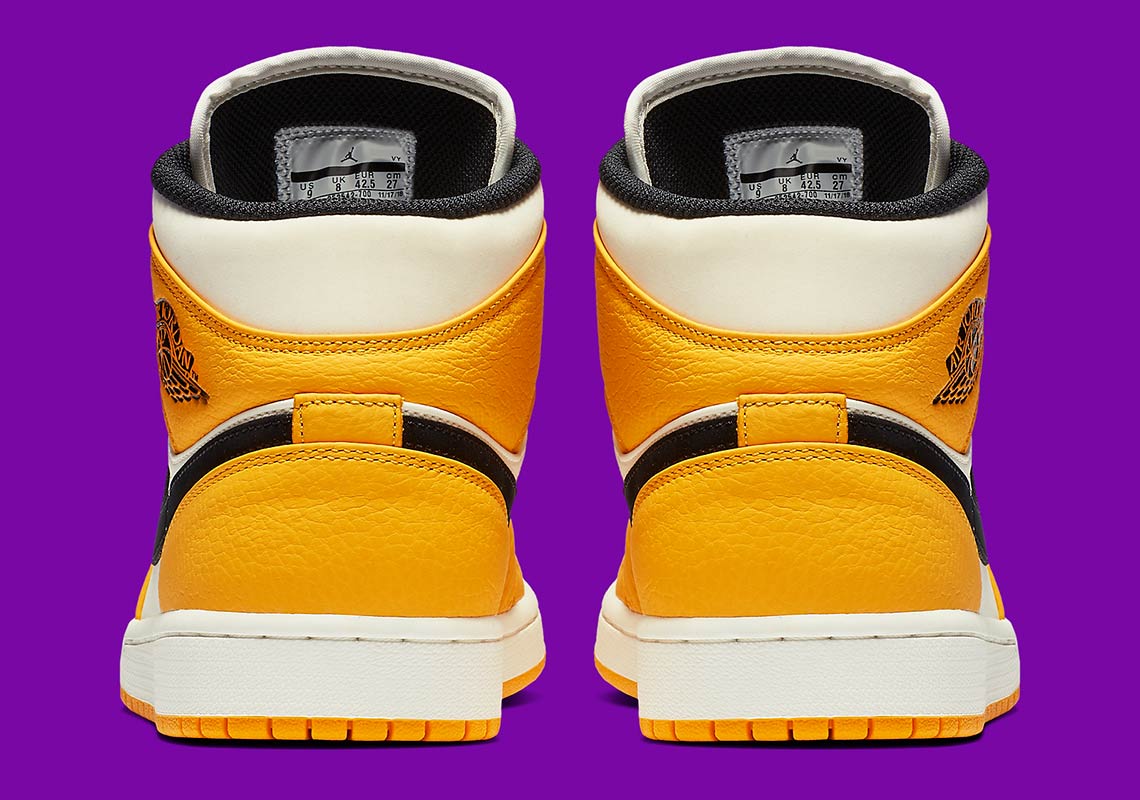 Air Jordan 1 Mid Lakers 852542 700 2