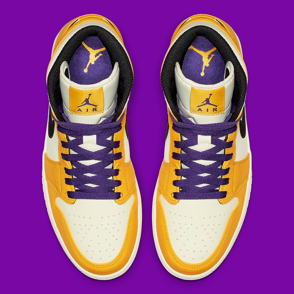 Air Jordan 1 Mid Lakers 852542 700 5