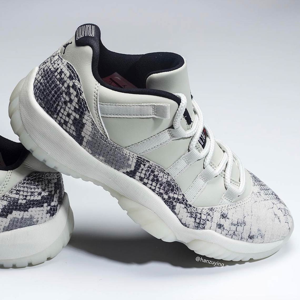 Air Jordan 11 Low Snakeskin Light Bone Cd6846 002 1