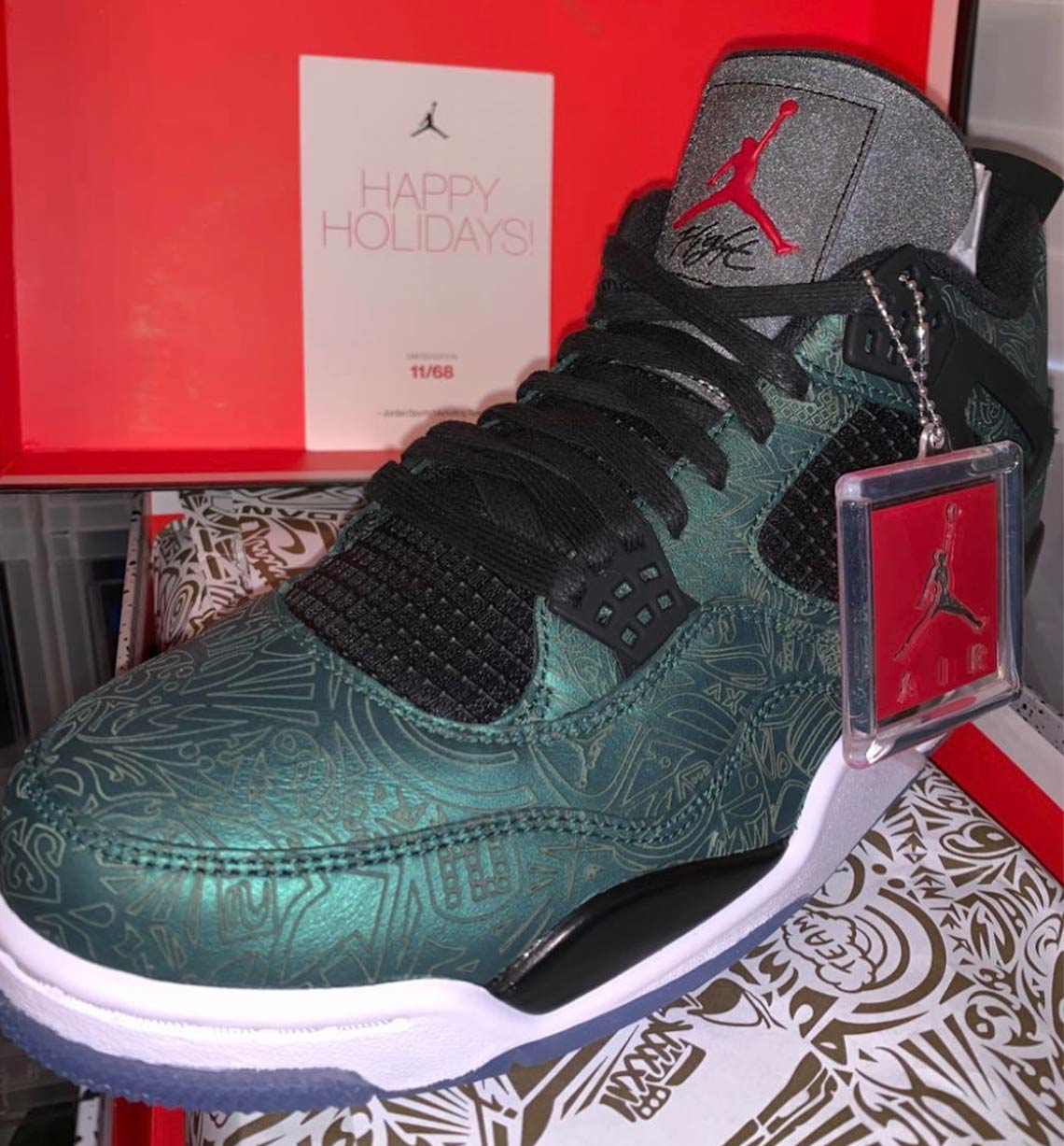 Air Jordan 4 Laser Green Jalen Ramsey 3