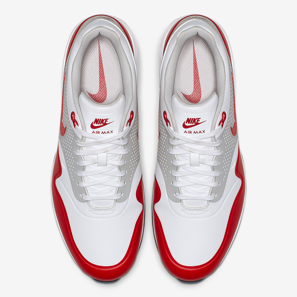 Nike Air Max 1 Golf Shoe White Red Aq0863 100 1