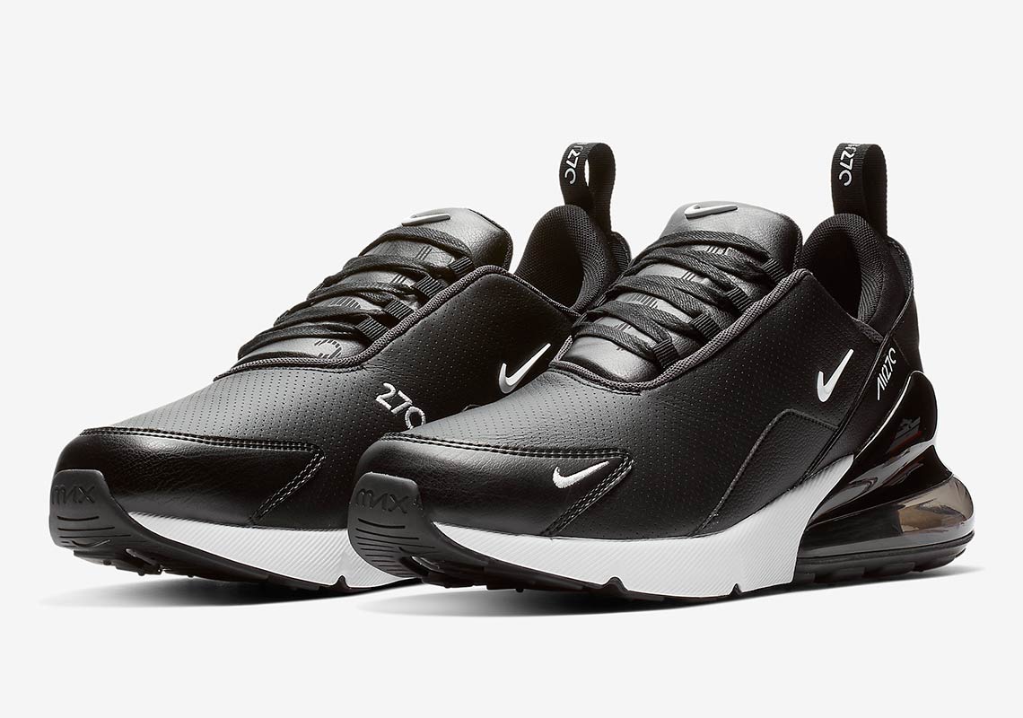 Nike Air Max 270 Leather Black White Bq6171 001 2