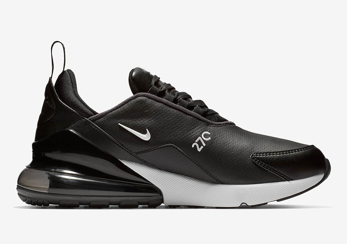 Nike Air Max 270 Leather Black White Bq6171 001 5