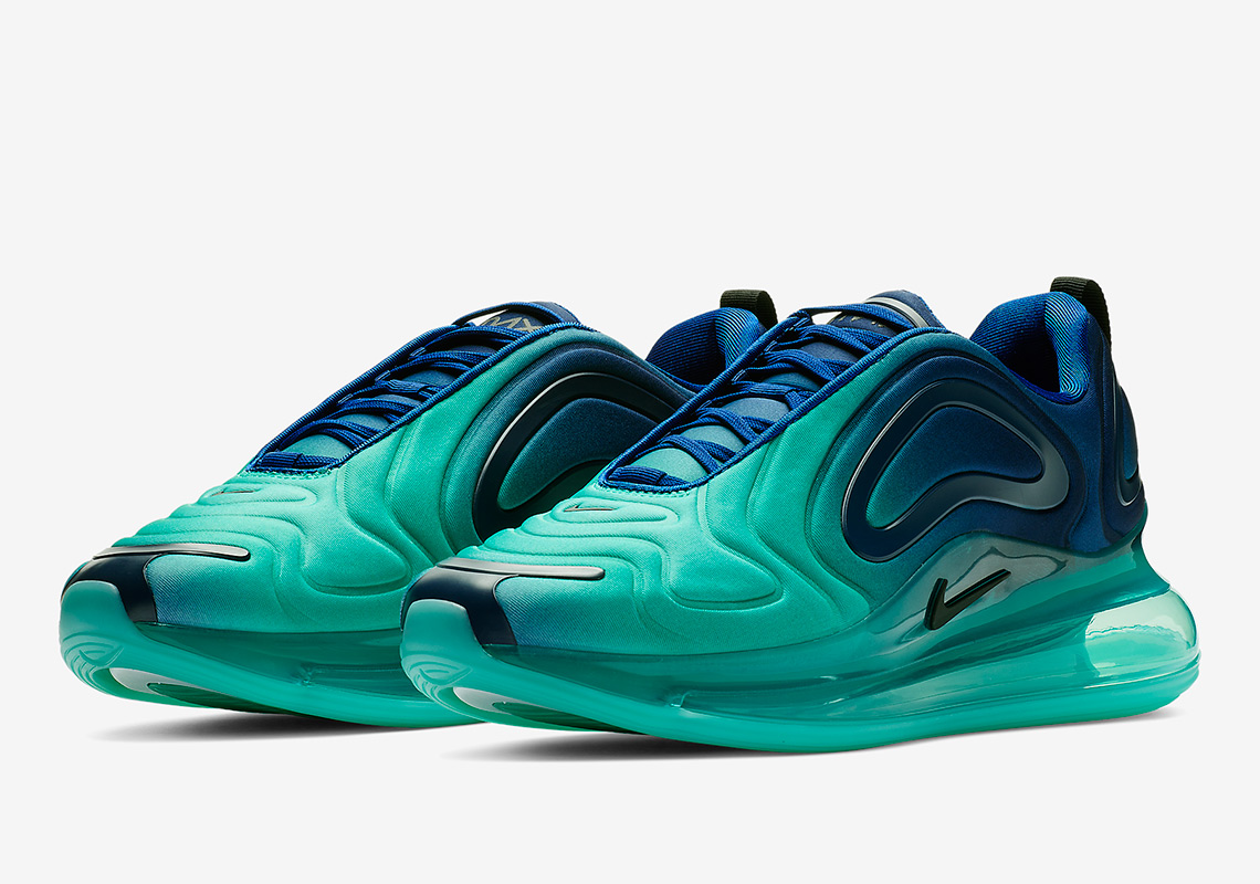 Nike's Air Max 720 Pairs Royal Blue And Teal For Another Gradient Look