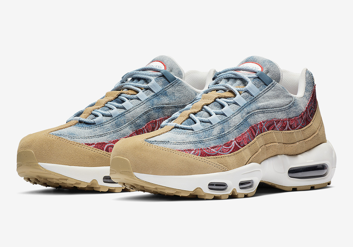 Nike Air Max 95 "Wild West" Features Denim, Suede, And Paisley