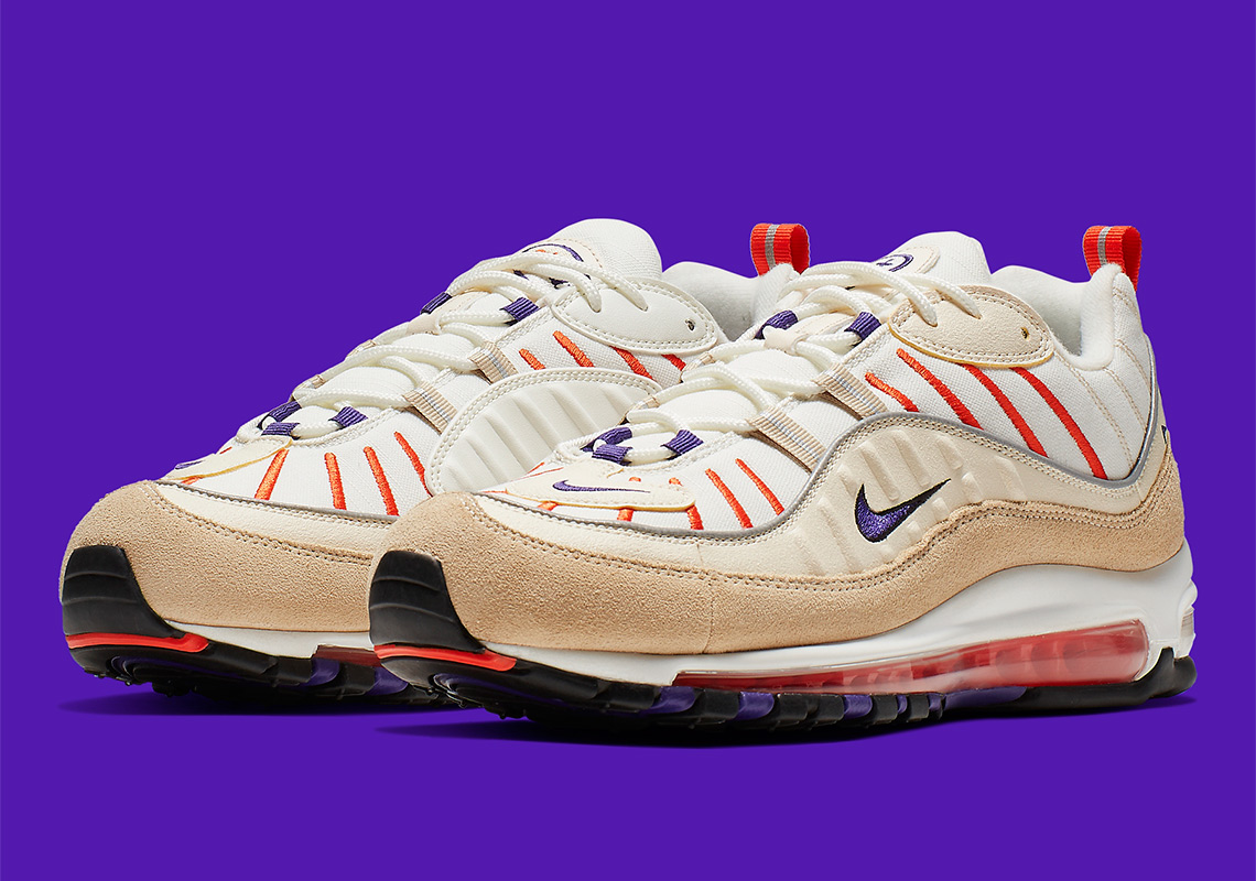 The Nike Air Max 98 Arrives In Sail And Court Purple