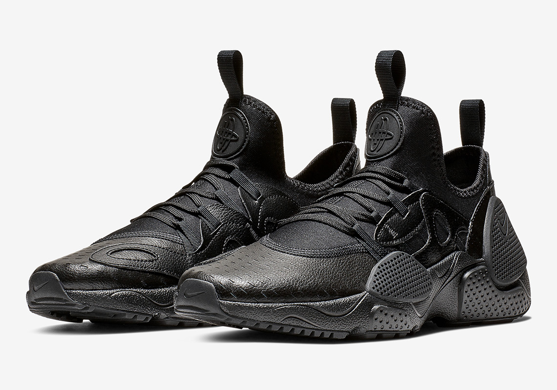 The Nike Huarache EDGE Leather Appears In Triple Black