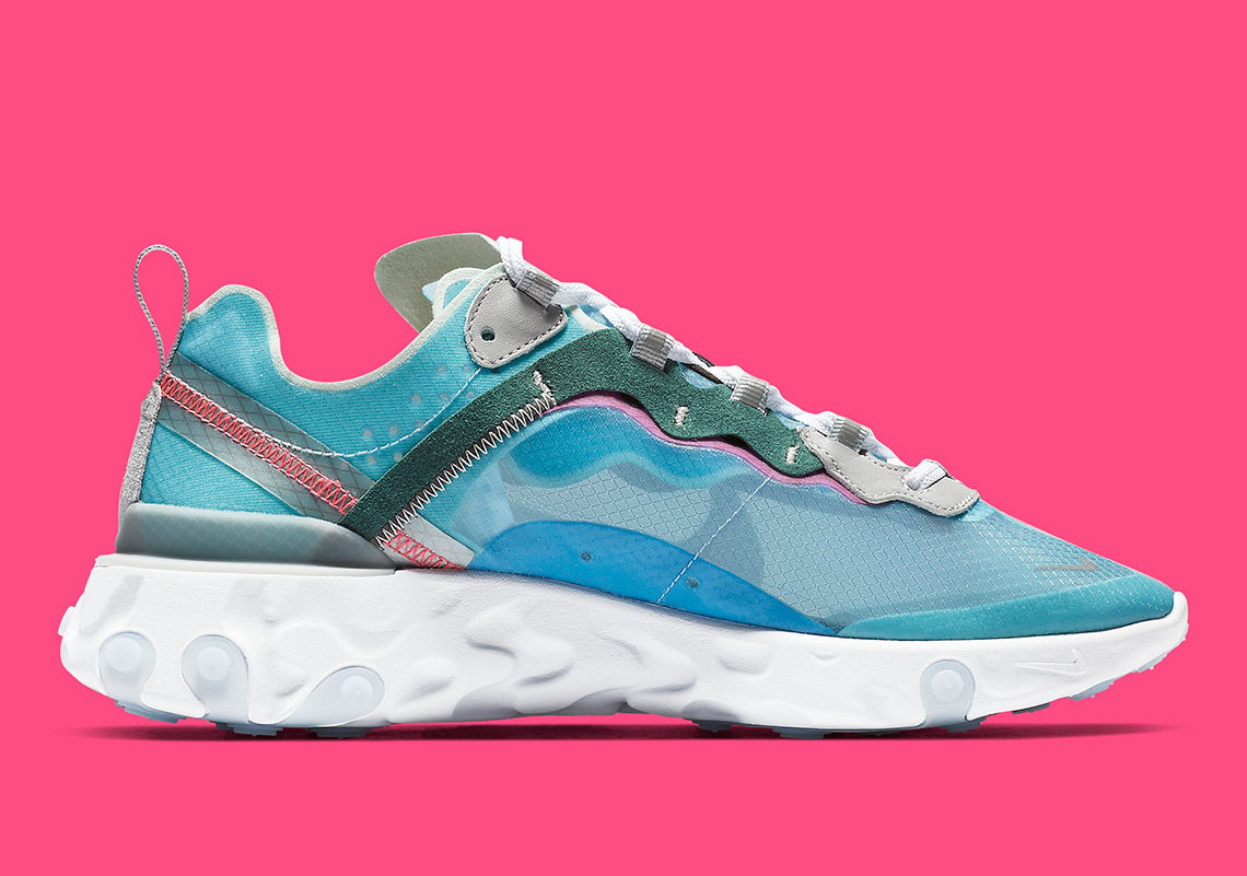 Nike React Element 87 Royal Tint Aq1090 400 2