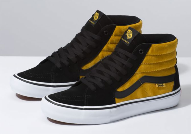 Vans Corduroy Sk8 Hi Yellowblack 5